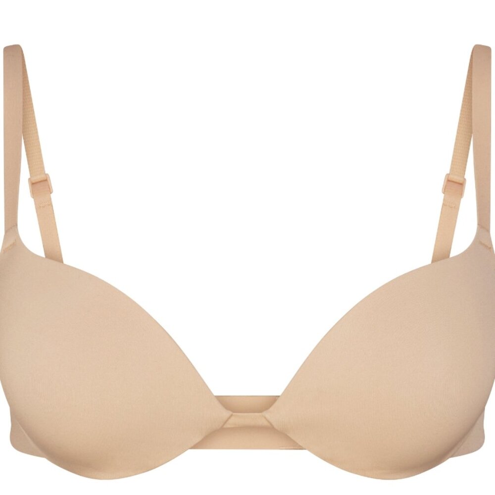 Skims Customfit Pushup Bra 34B in Clay